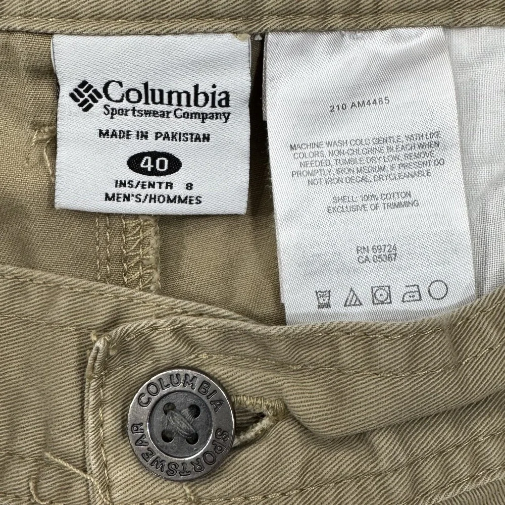 Columbia Sportswear Company Shorts Mens 40 Khaki Utility Hiking Fishing Outdoor